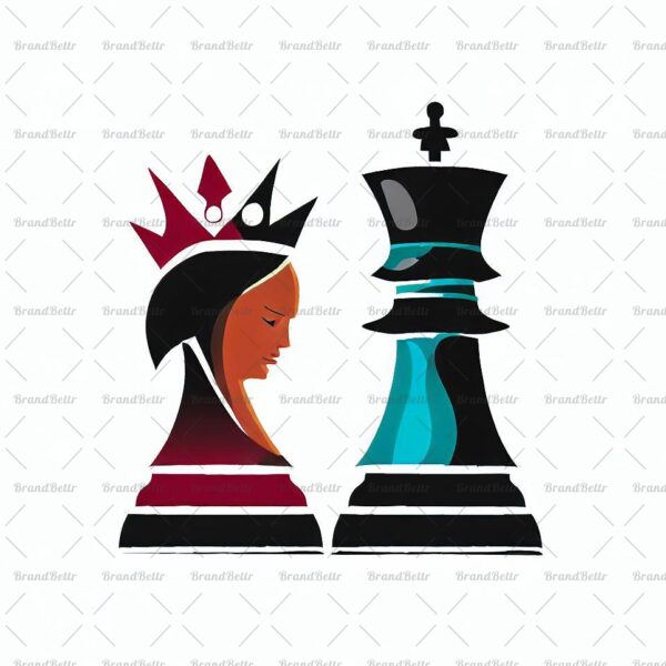 Abstrakte Schach König und Königin